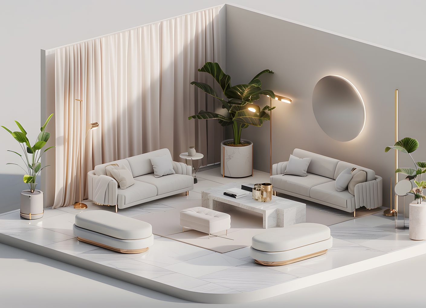 2D / 3D İç Mekân Planları
